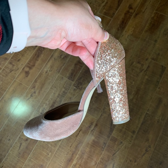 Pink sparkly chunky heels from Call It Spring - Picture 6 of 8